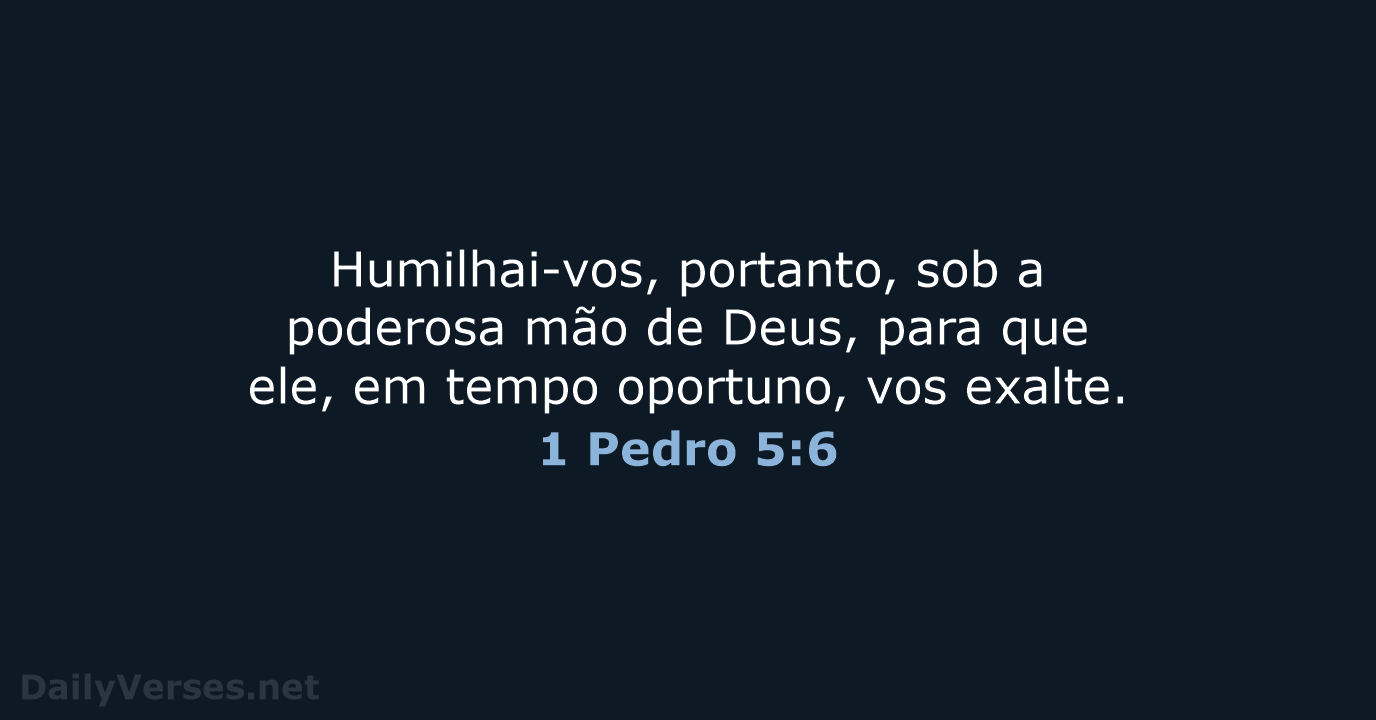 1 Pedro 5:6 - ARA
