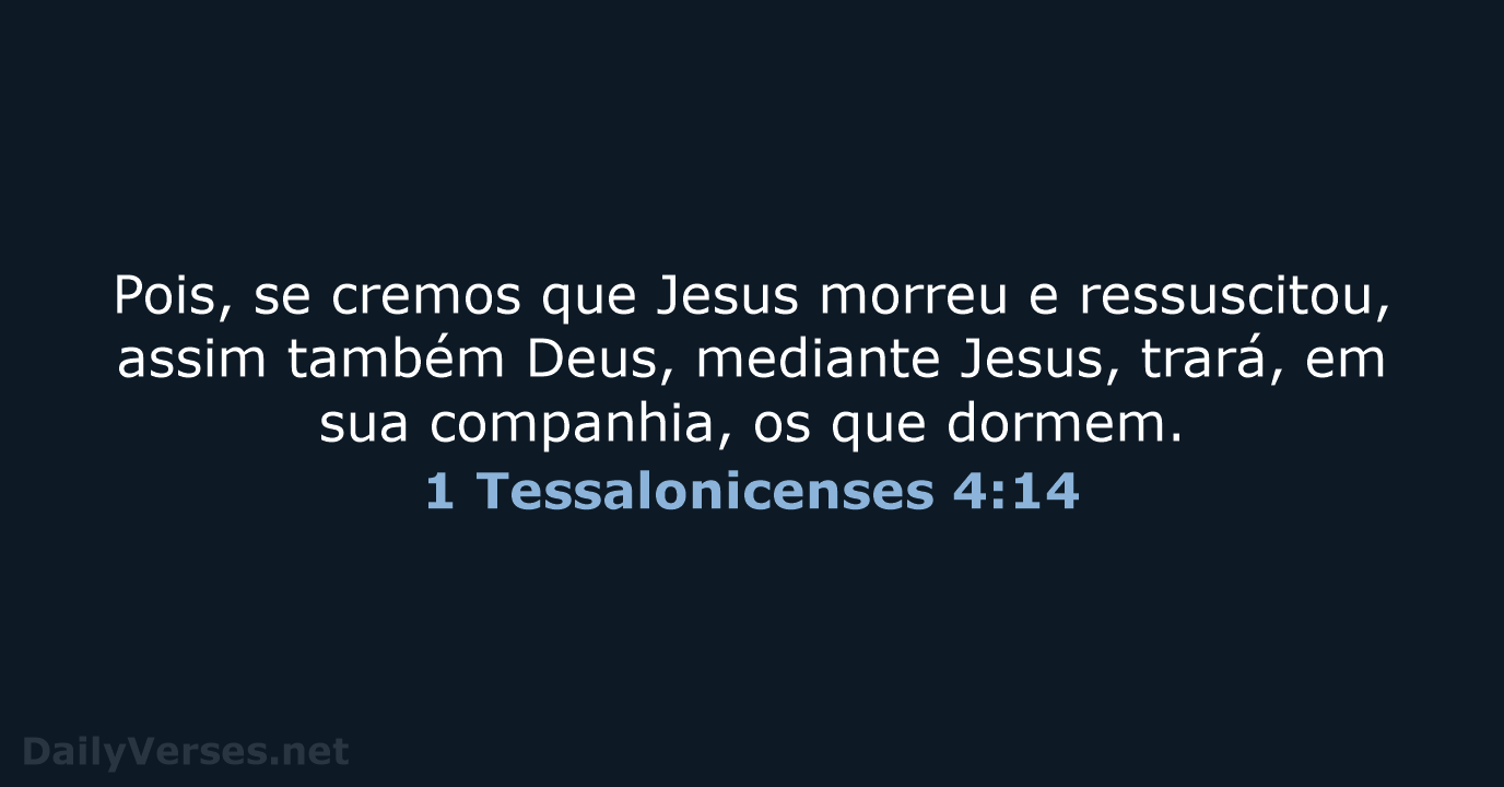 1 Tessalonicenses 4:14 - ARA