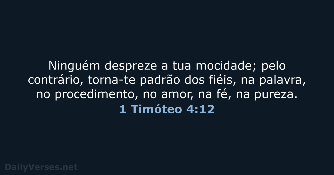 1 Timóteo 4:12 - ARA