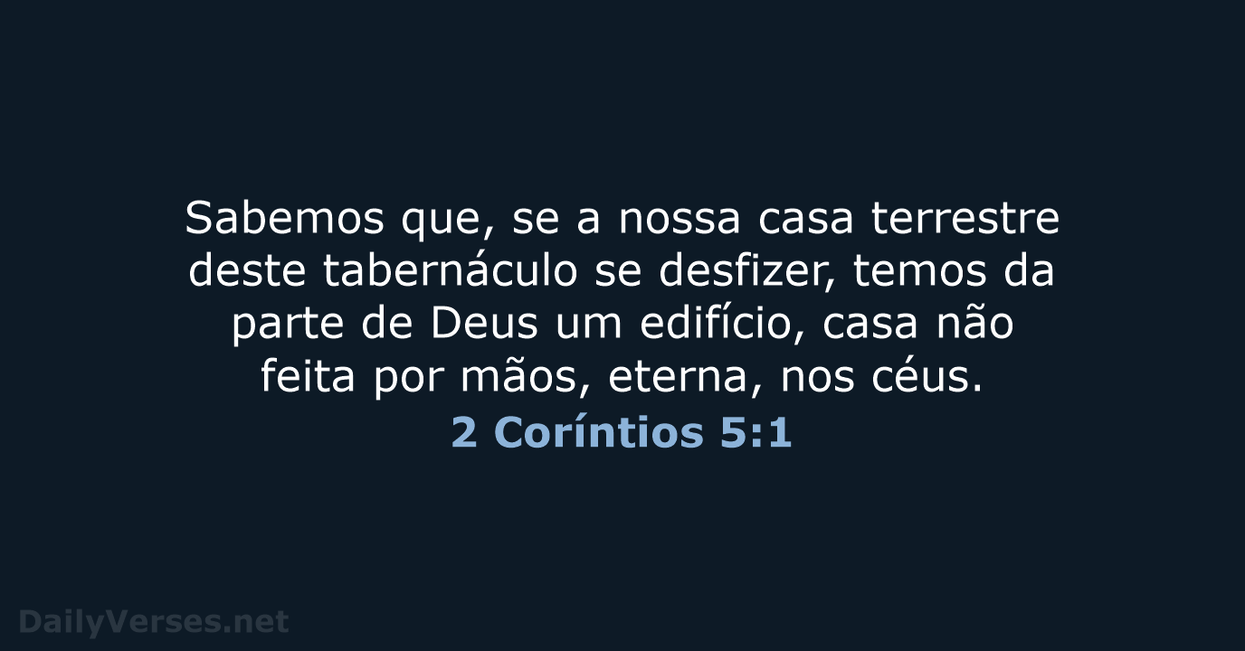 2 Coríntios 5:1 - ARA