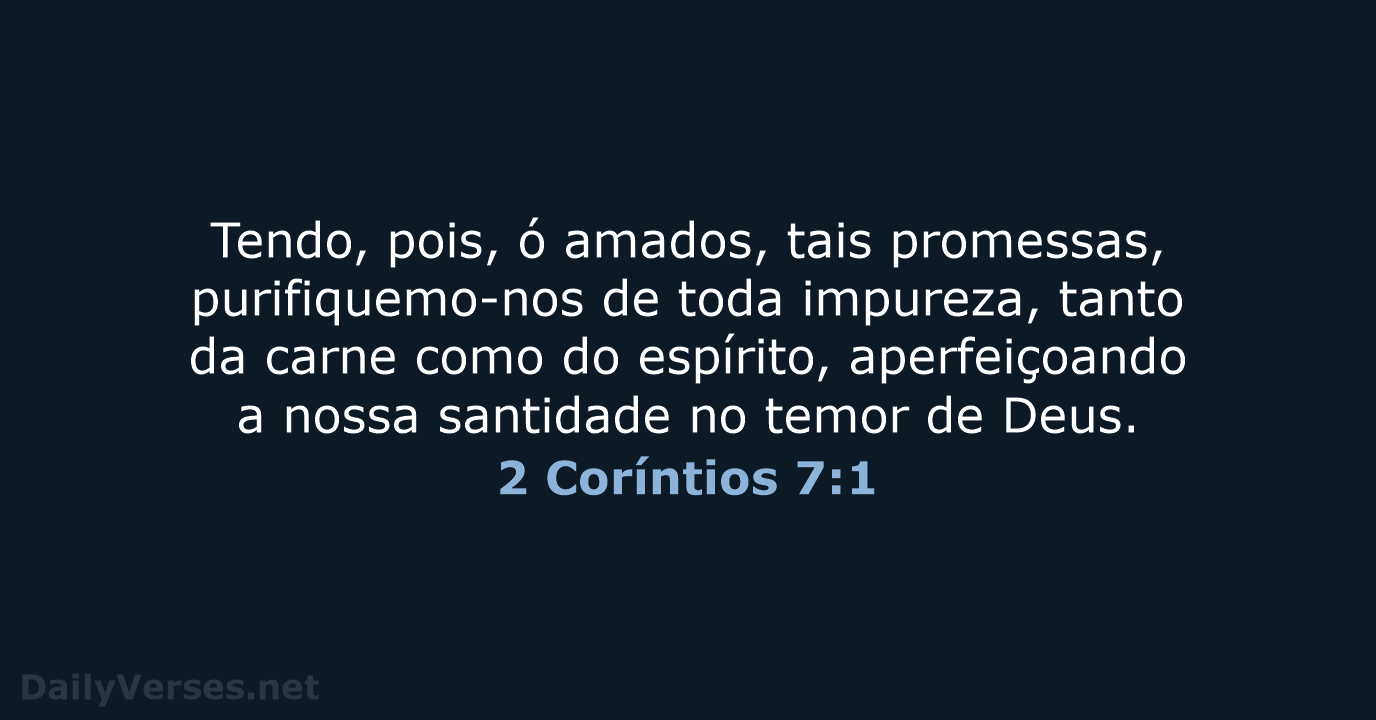 2 Coríntios 7:1 - ARA