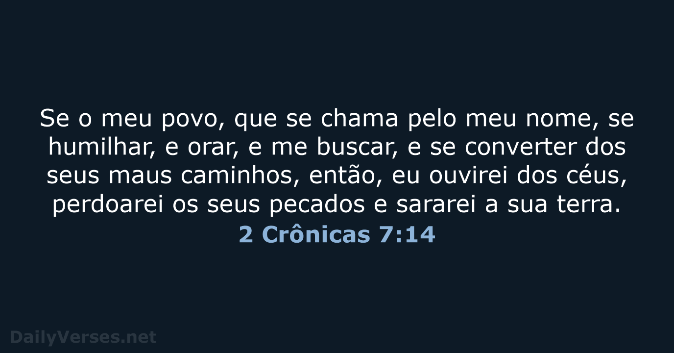2 Crônicas 7:14 - ARA
