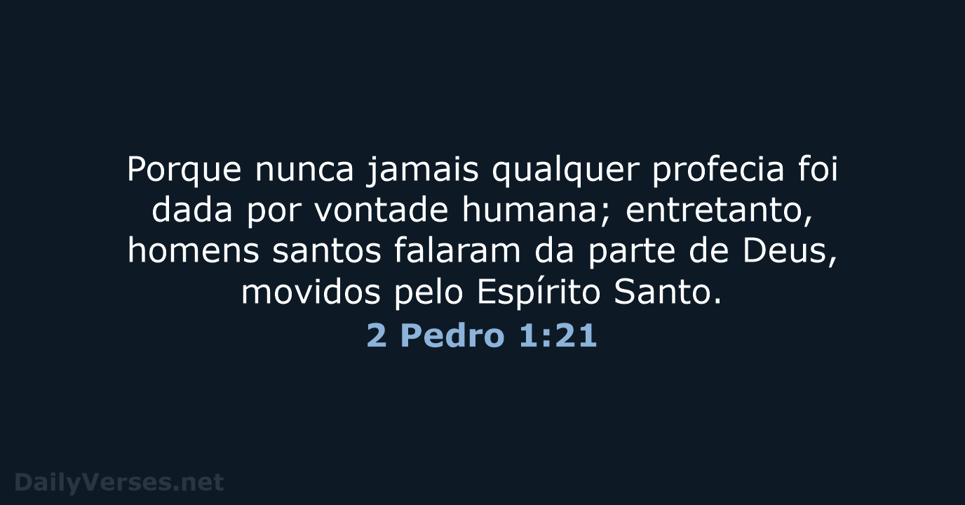 2 Pedro 1:21 - ARA
