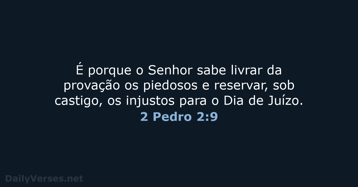 2 Pedro 2:9 - ARA