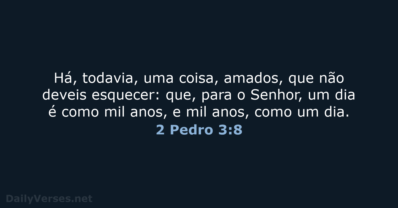 2 Pedro 3:8 - ARA