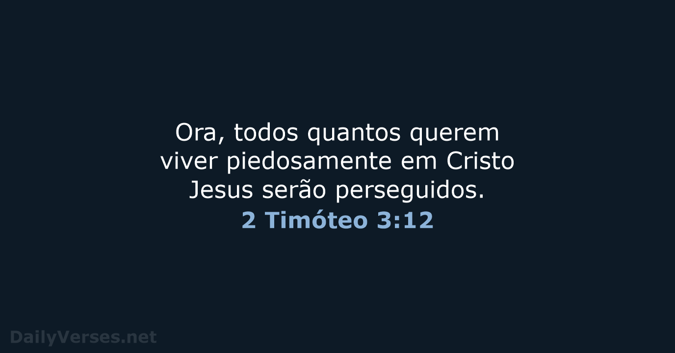 2 Timóteo 3:12 - ARA