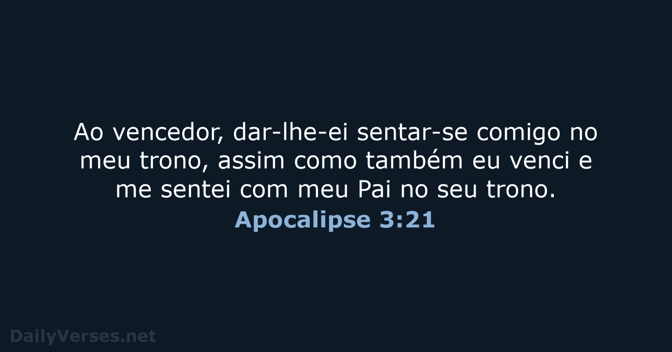 Apocalipse 3:21 - ARA
