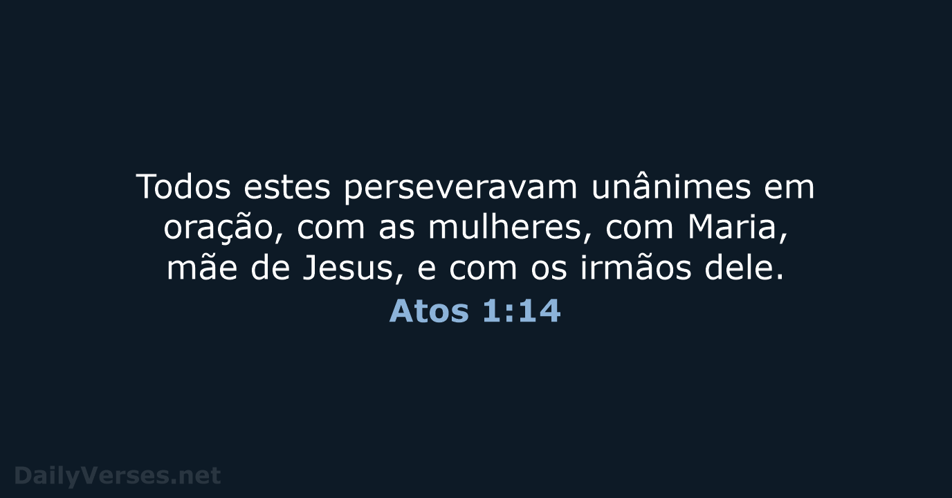 Atos 1:14 - ARA