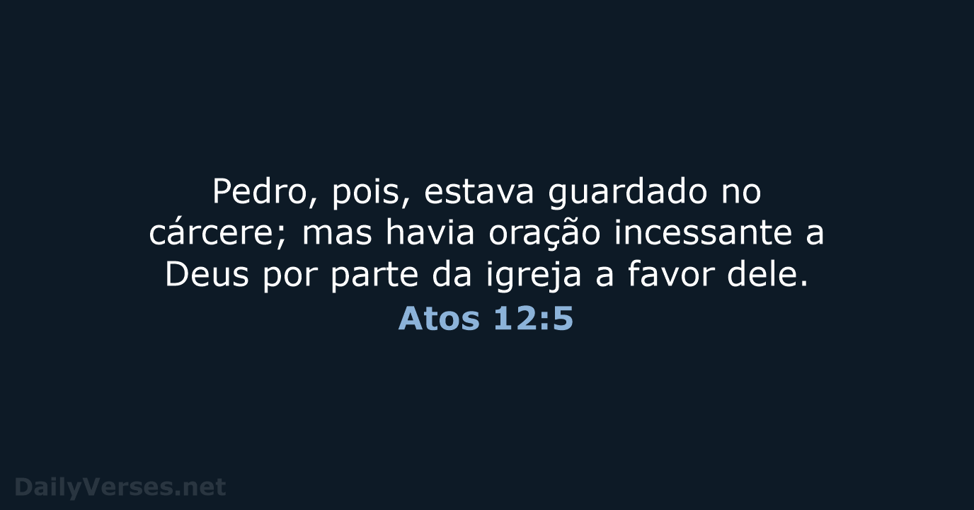 Atos 12:5 - ARA