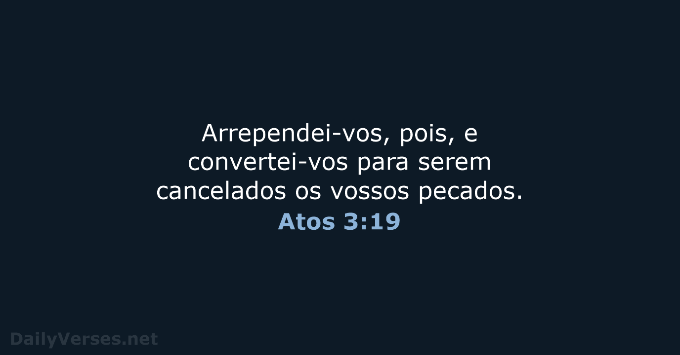 Atos 3:19 - ARA