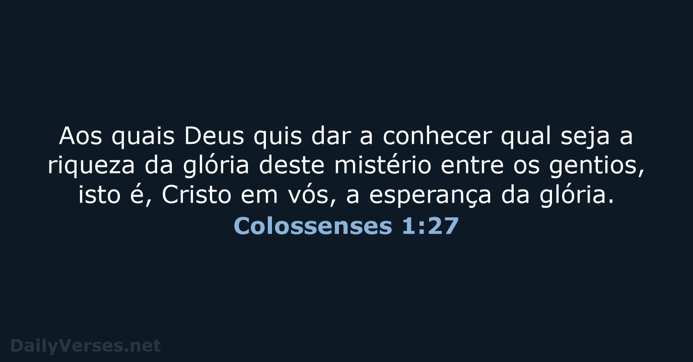 Colossenses 1:27 - ARA