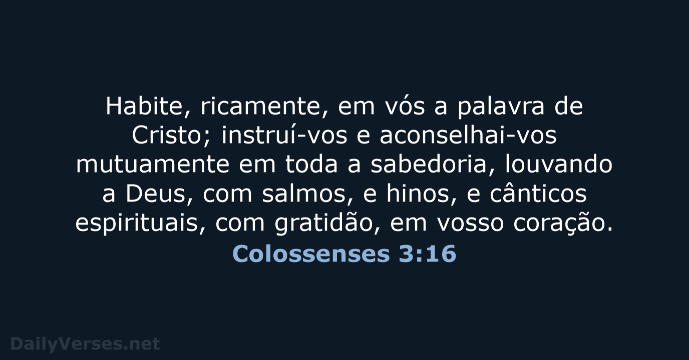 Colossenses 3:16 - ARA