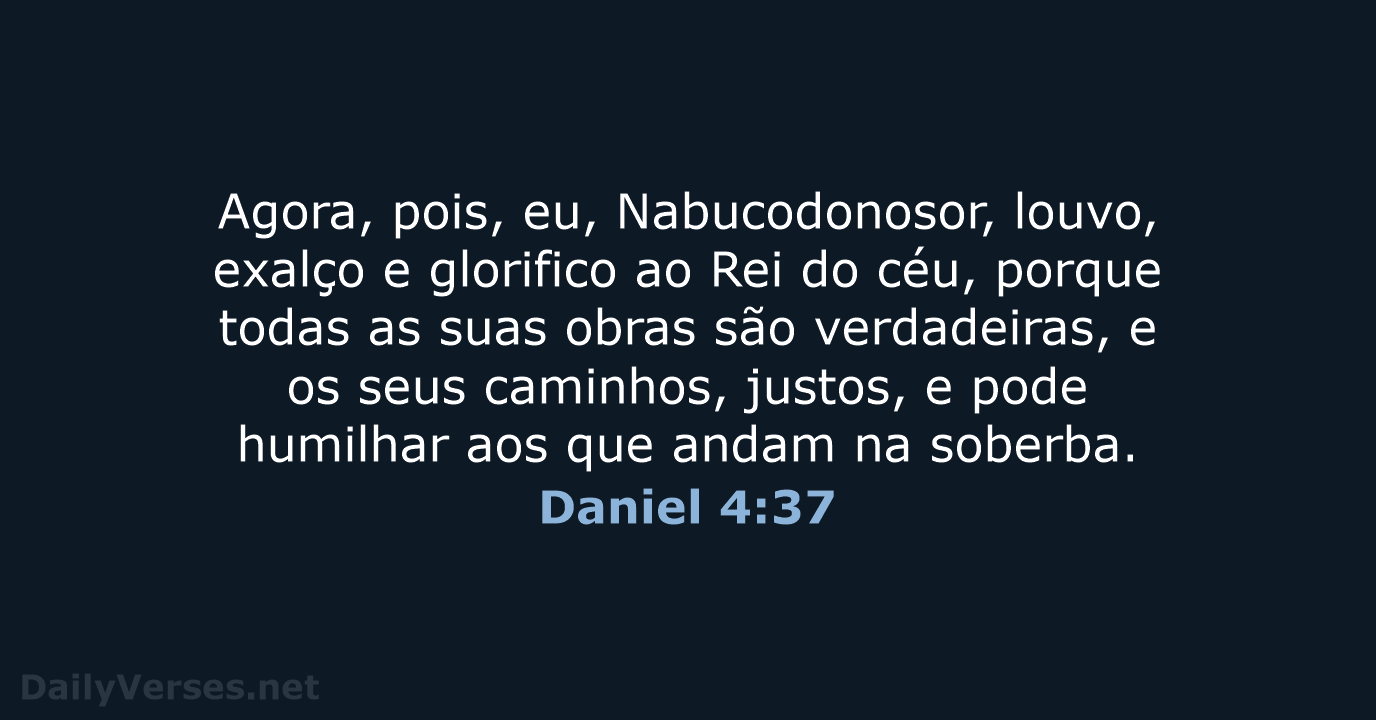 Daniel 4:37 - ARA