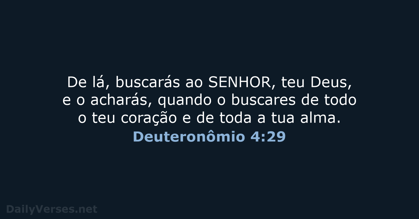 Deuteronômio 4:29 - ARA