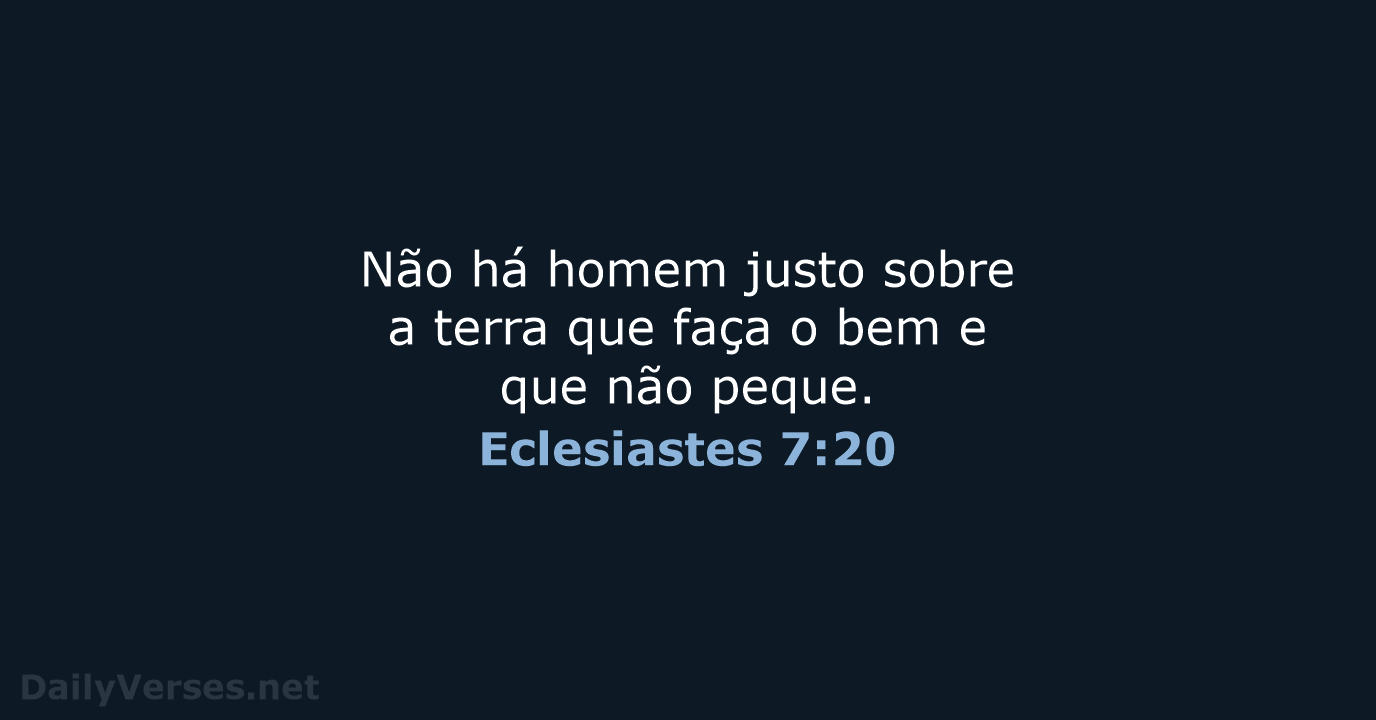 Eclesiastes 7:20 - ARA