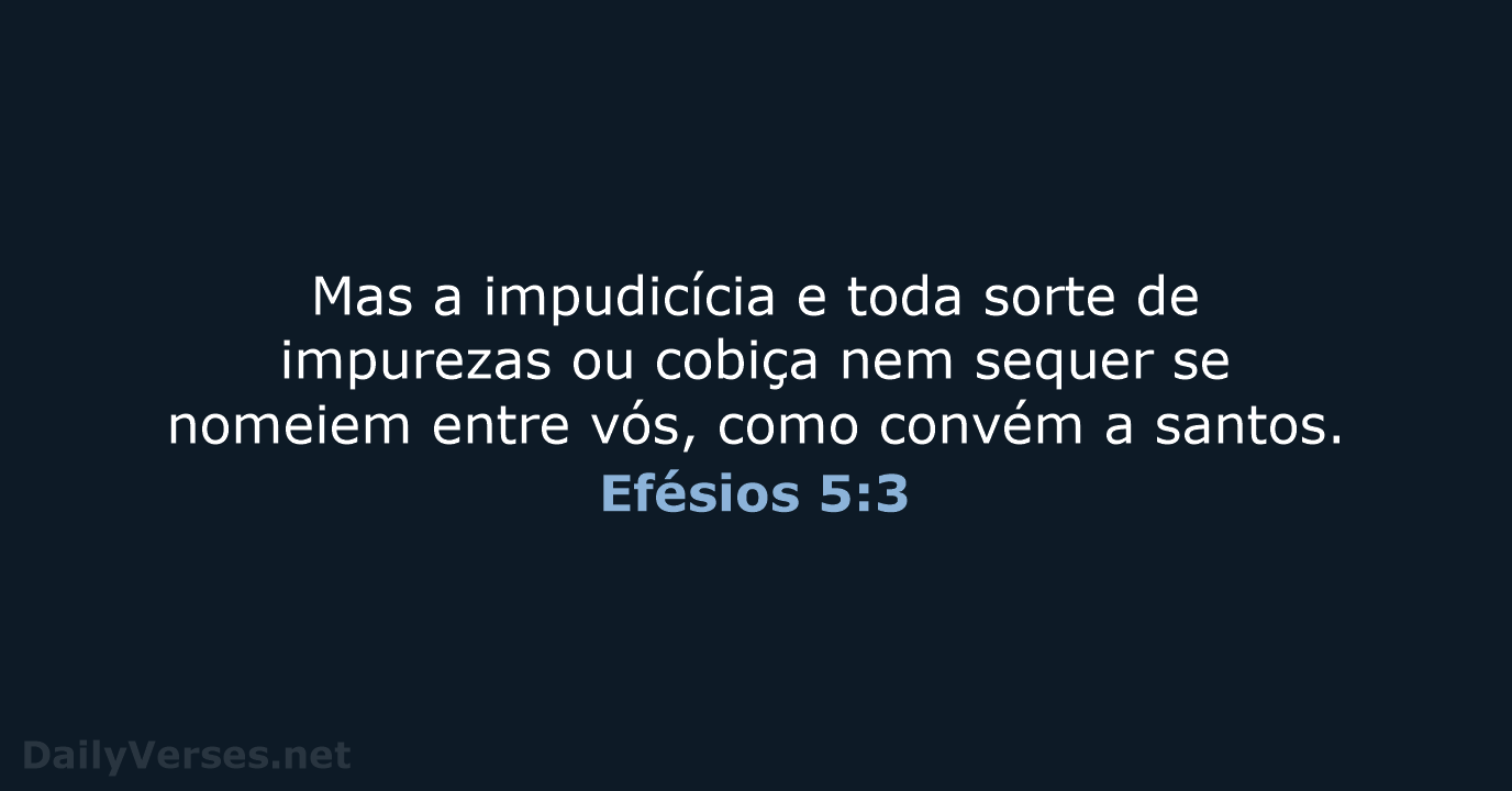 Efésios 5:3 - ARA
