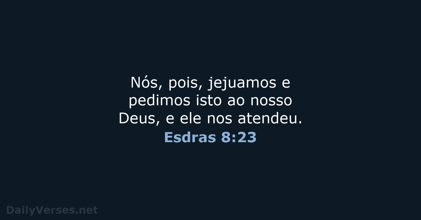 Esdras 8:23 - ARA