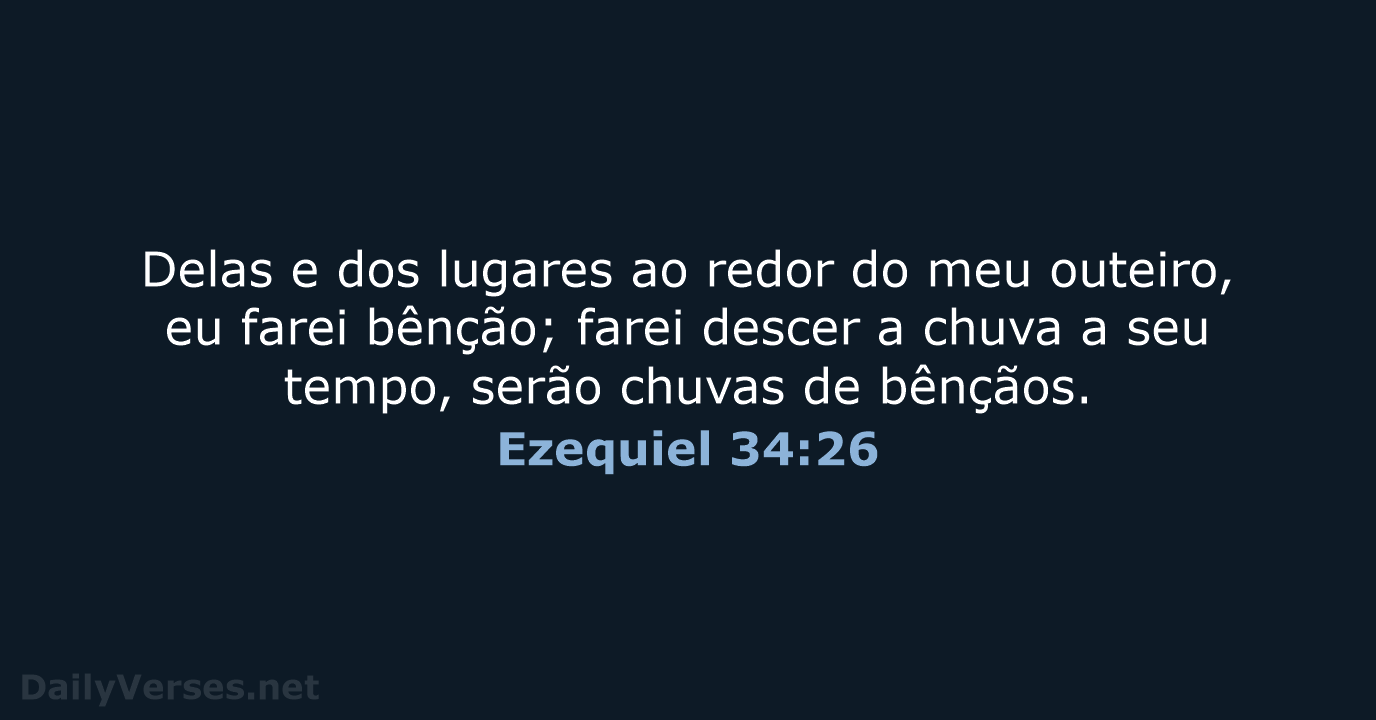 Ezequiel 34:26 - ARA