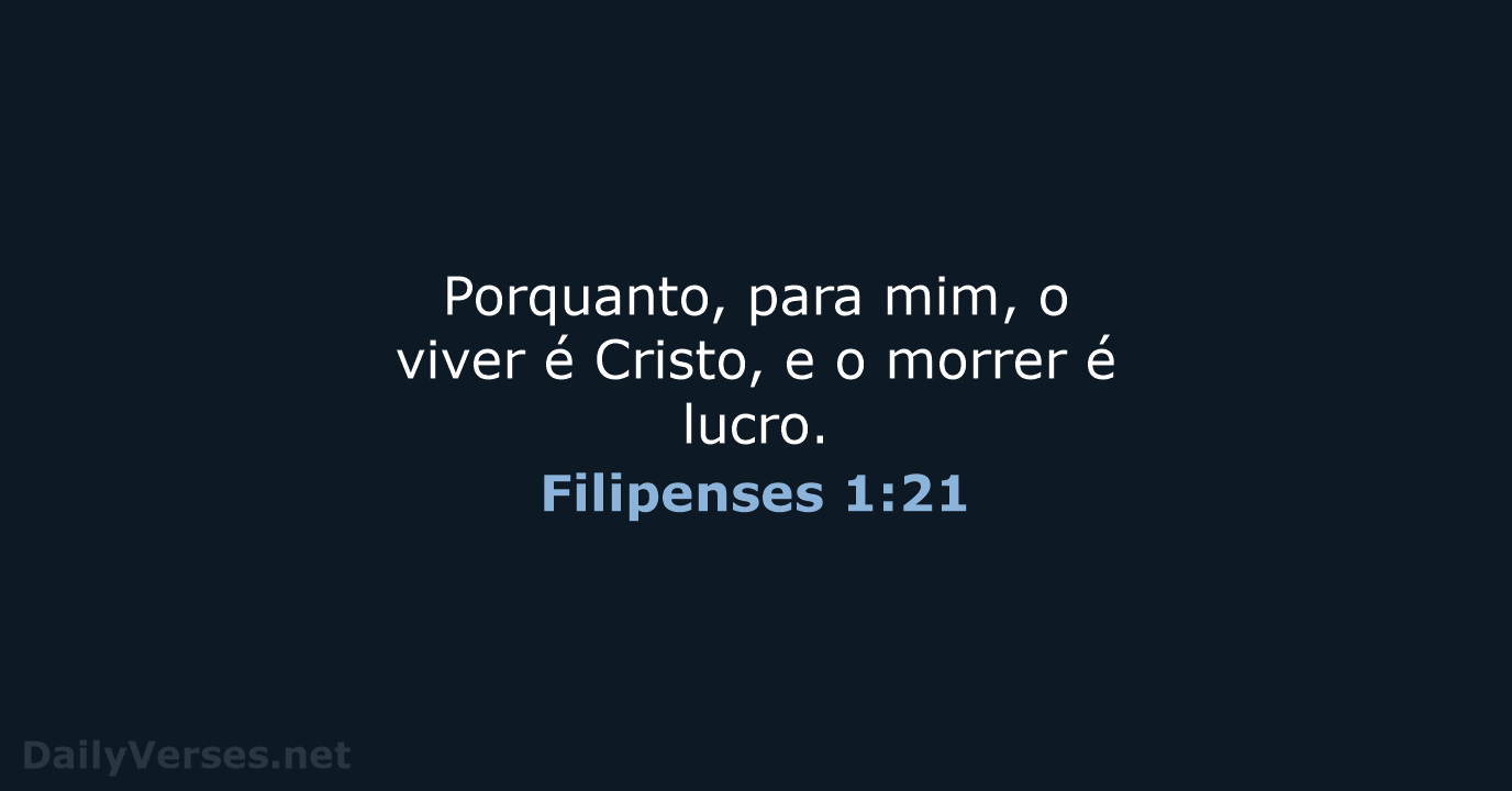 Filipenses 1:21 - ARA