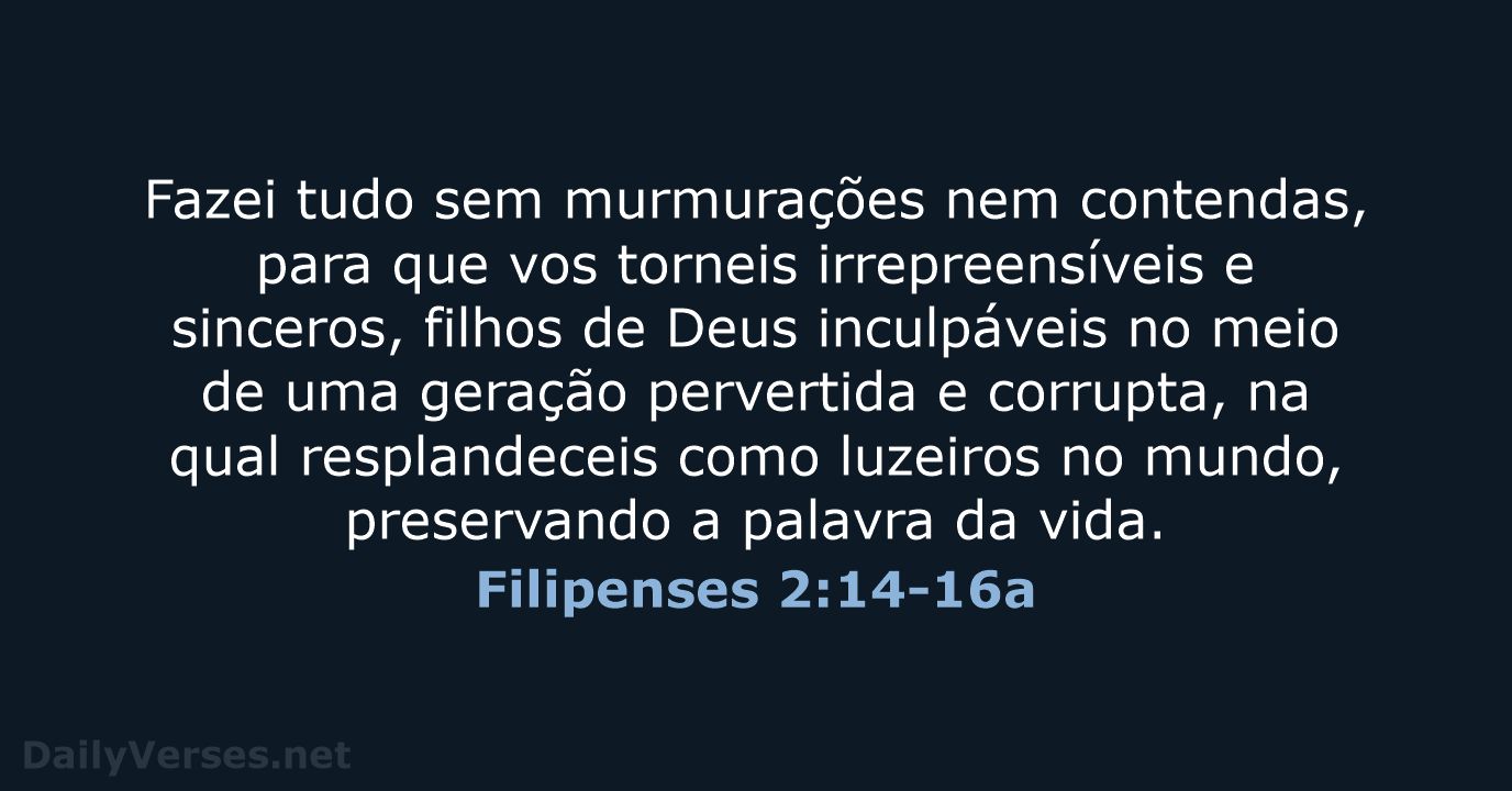 Filipenses 2:14-16a - ARA