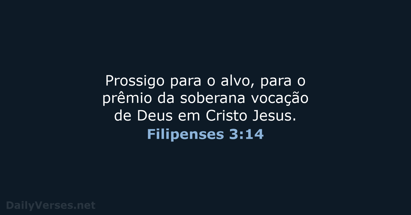 Filipenses 3:14 - ARA