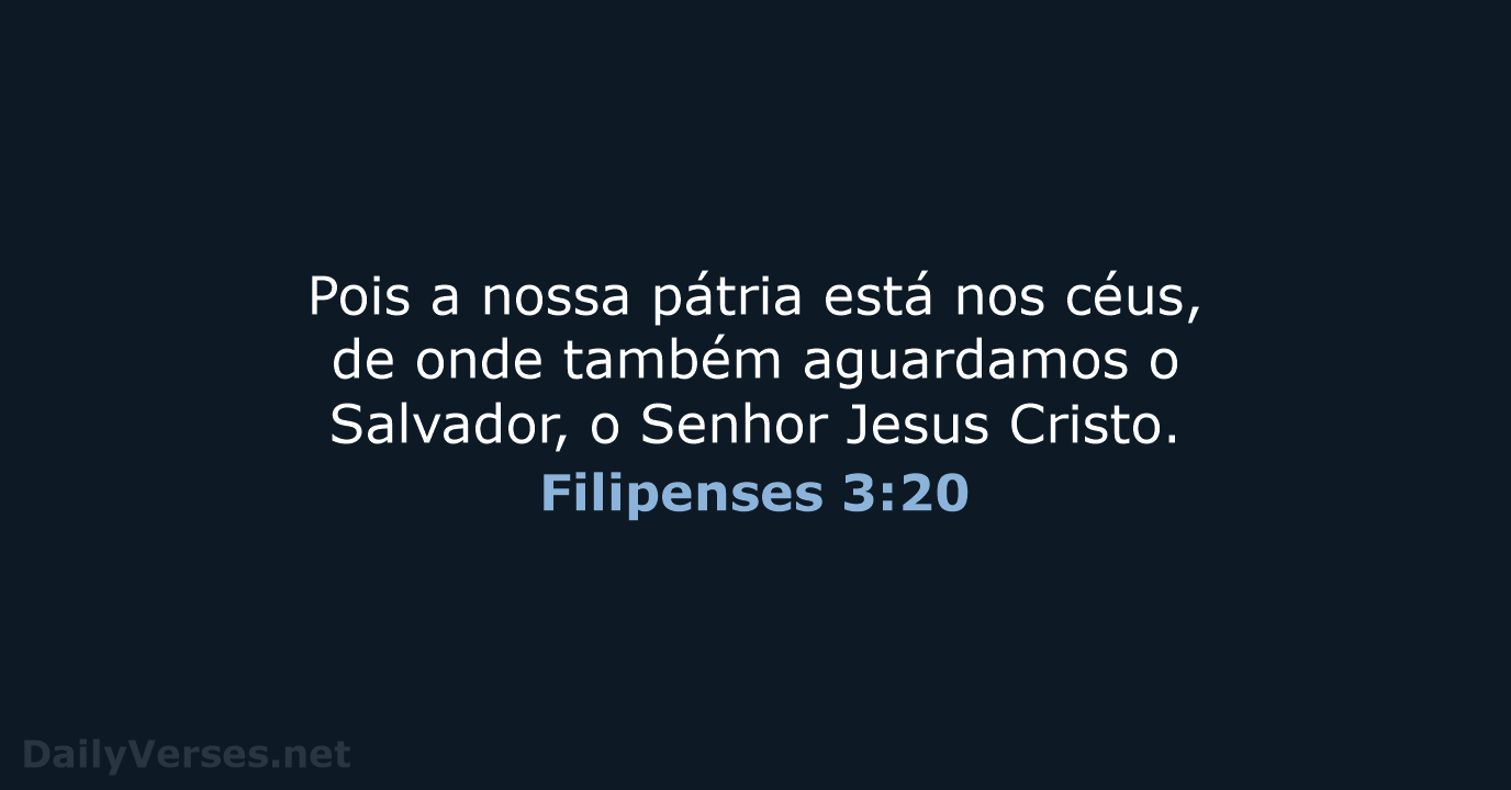 Filipenses 3:20 - ARA