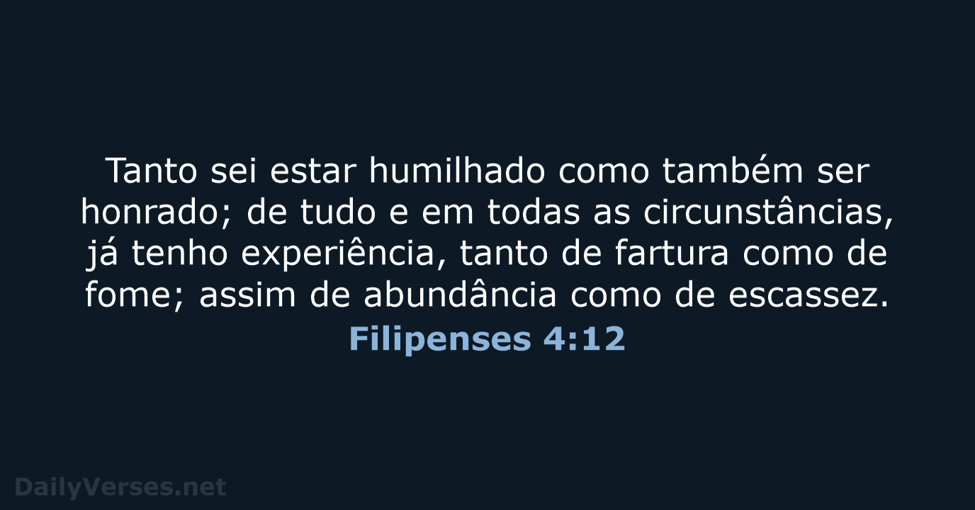 Filipenses 4:12 - ARA