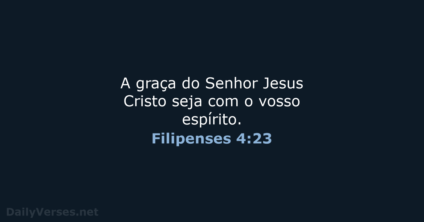 Filipenses 4:23 - ARA