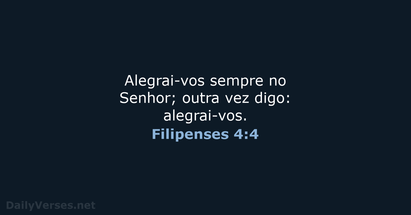 Filipenses 4:4 - ARA