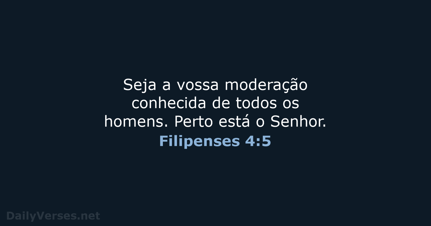 Filipenses 4:5 - ARA