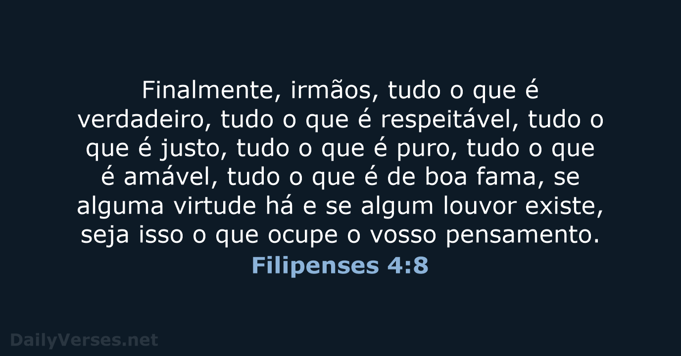Filipenses 4:8 - ARA