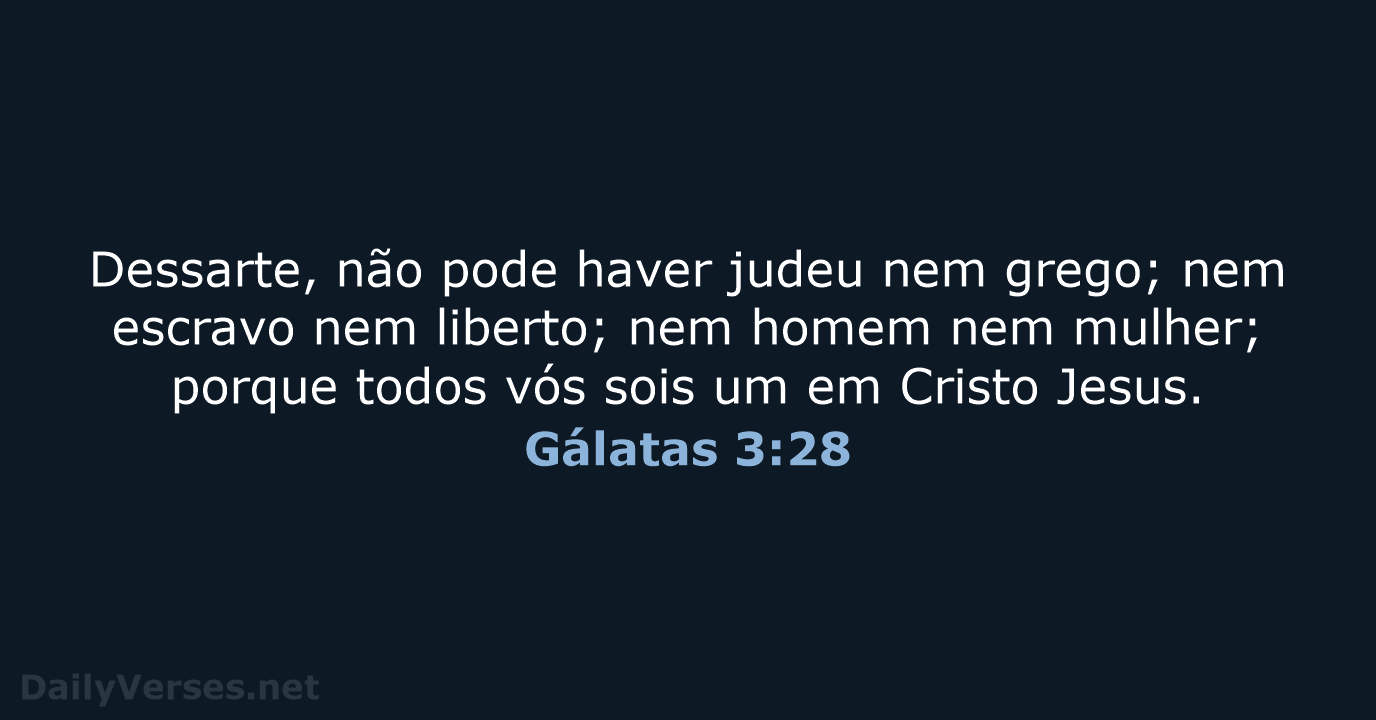 Gálatas 3:28 - ARA