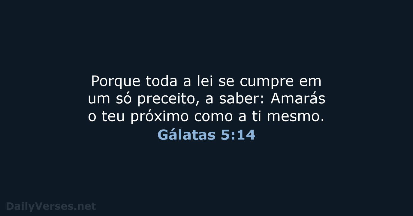 Gálatas 5:14 - ARA