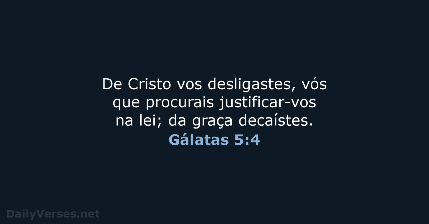 Gálatas 5:4 - ARA