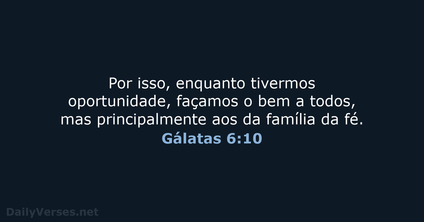 Gálatas 6:10 - ARA