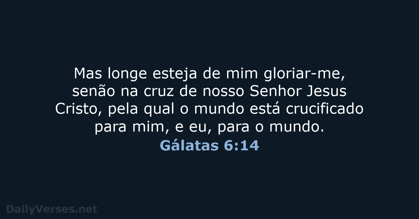 Gálatas 6:14 - ARA