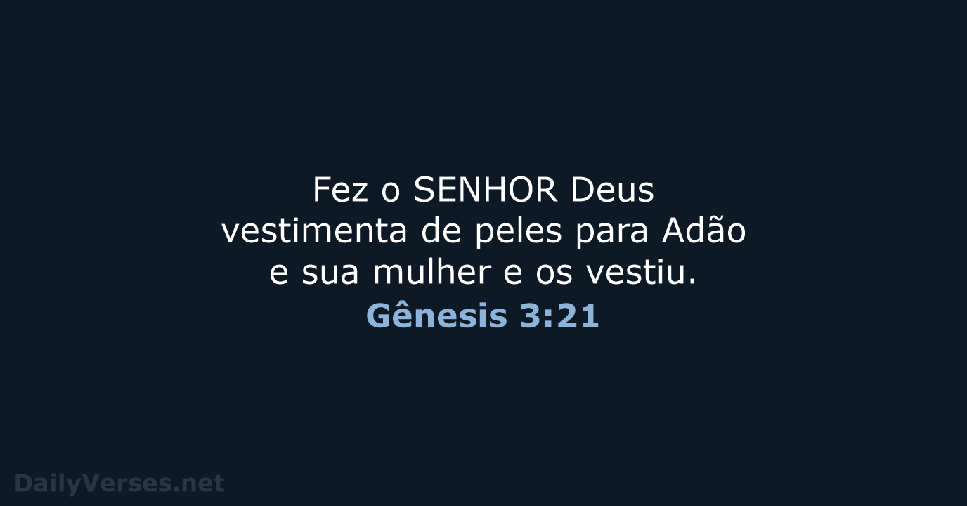 Gênesis 3:21 - ARA