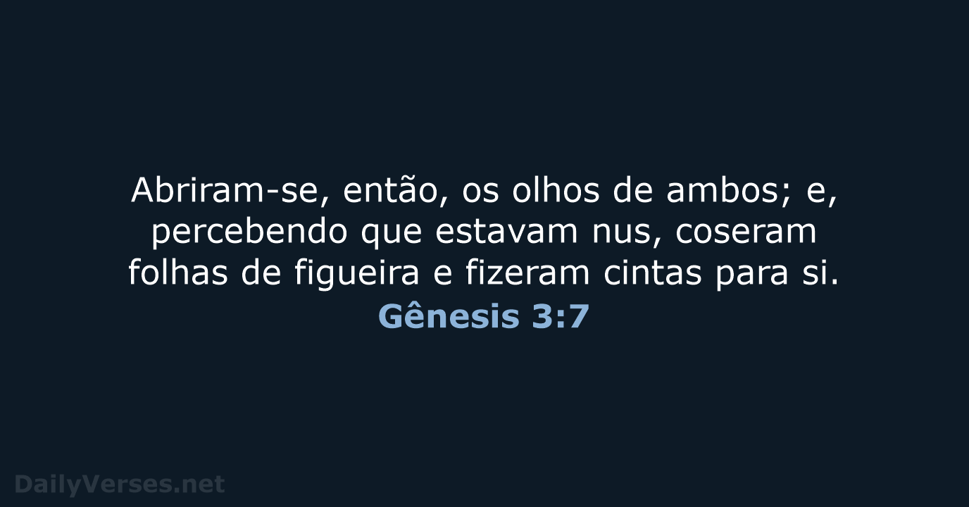 Gênesis 3:7 - ARA