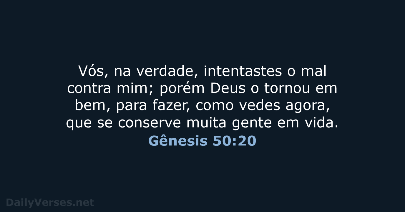 Gênesis 50:20 - ARA