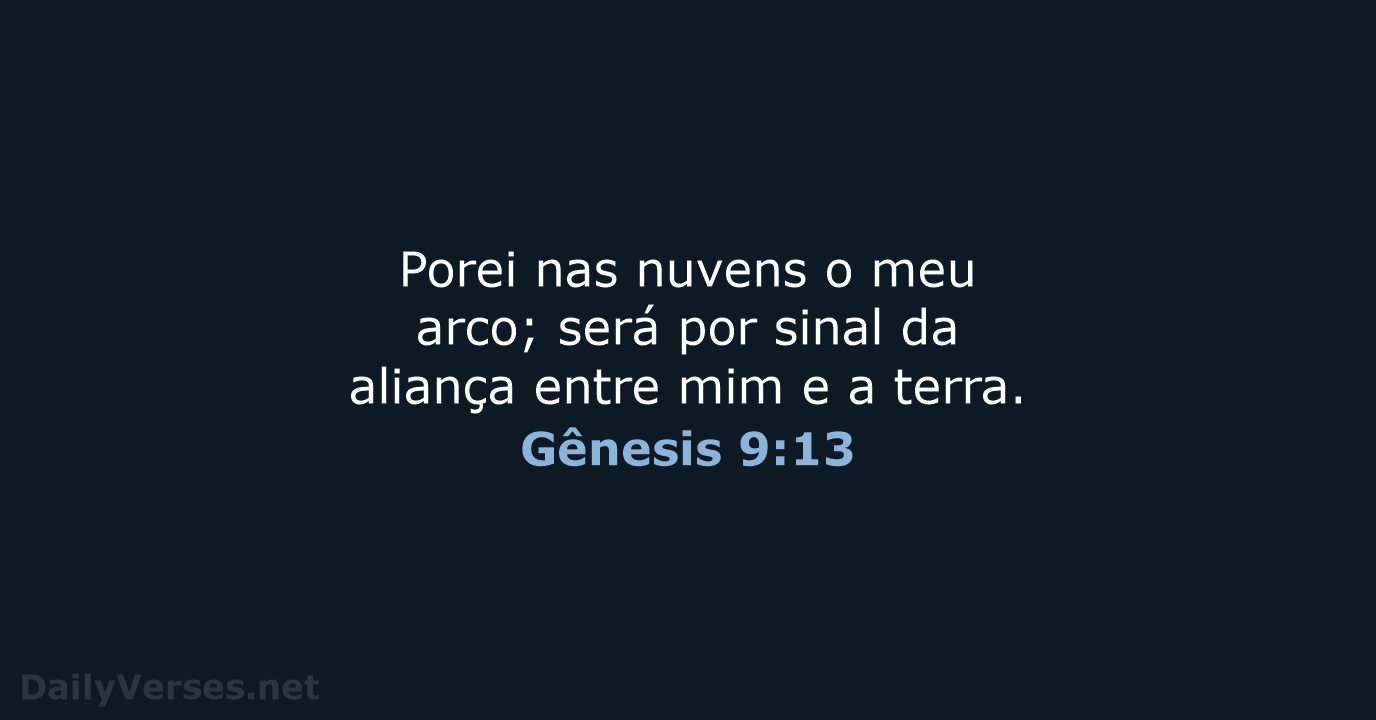 Gênesis 9:13 - ARA