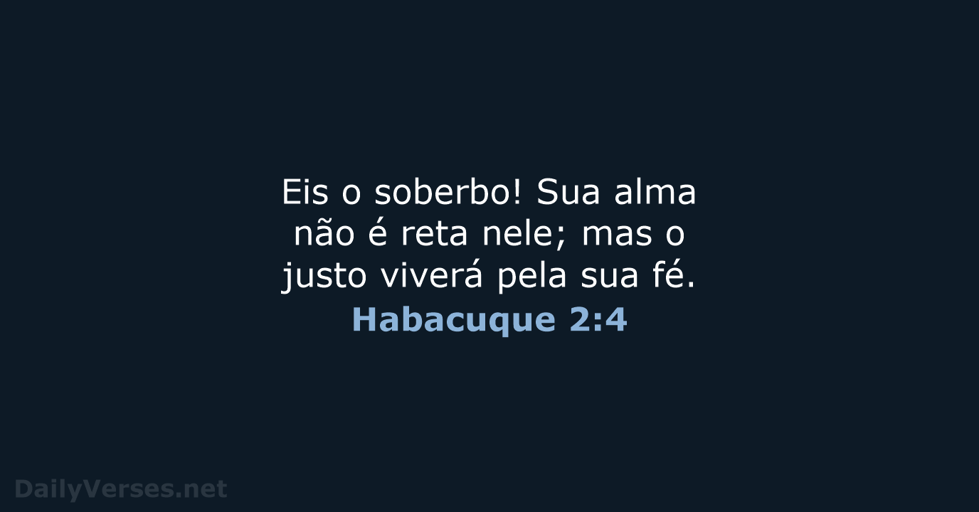 Habacuque 2:4 - ARA