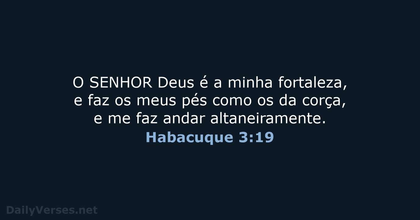 Habacuque 3:19 - ARA