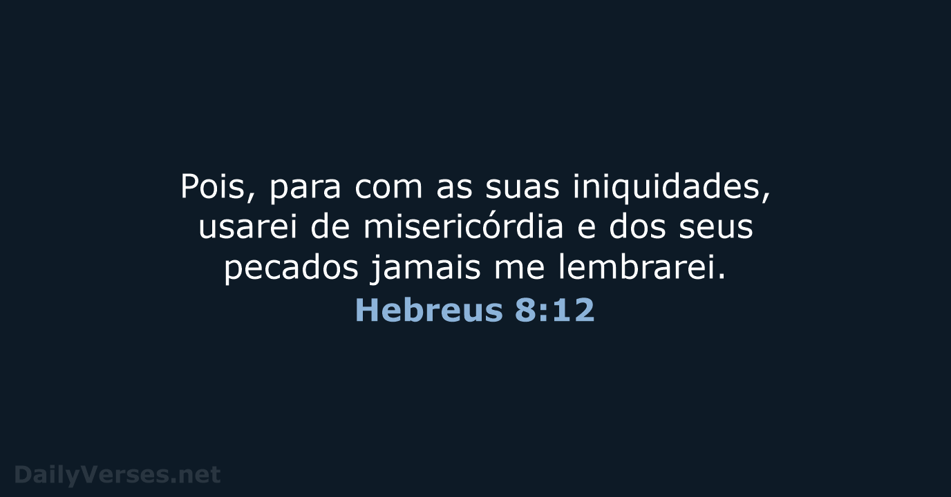 Hebreus 8:12 - ARA