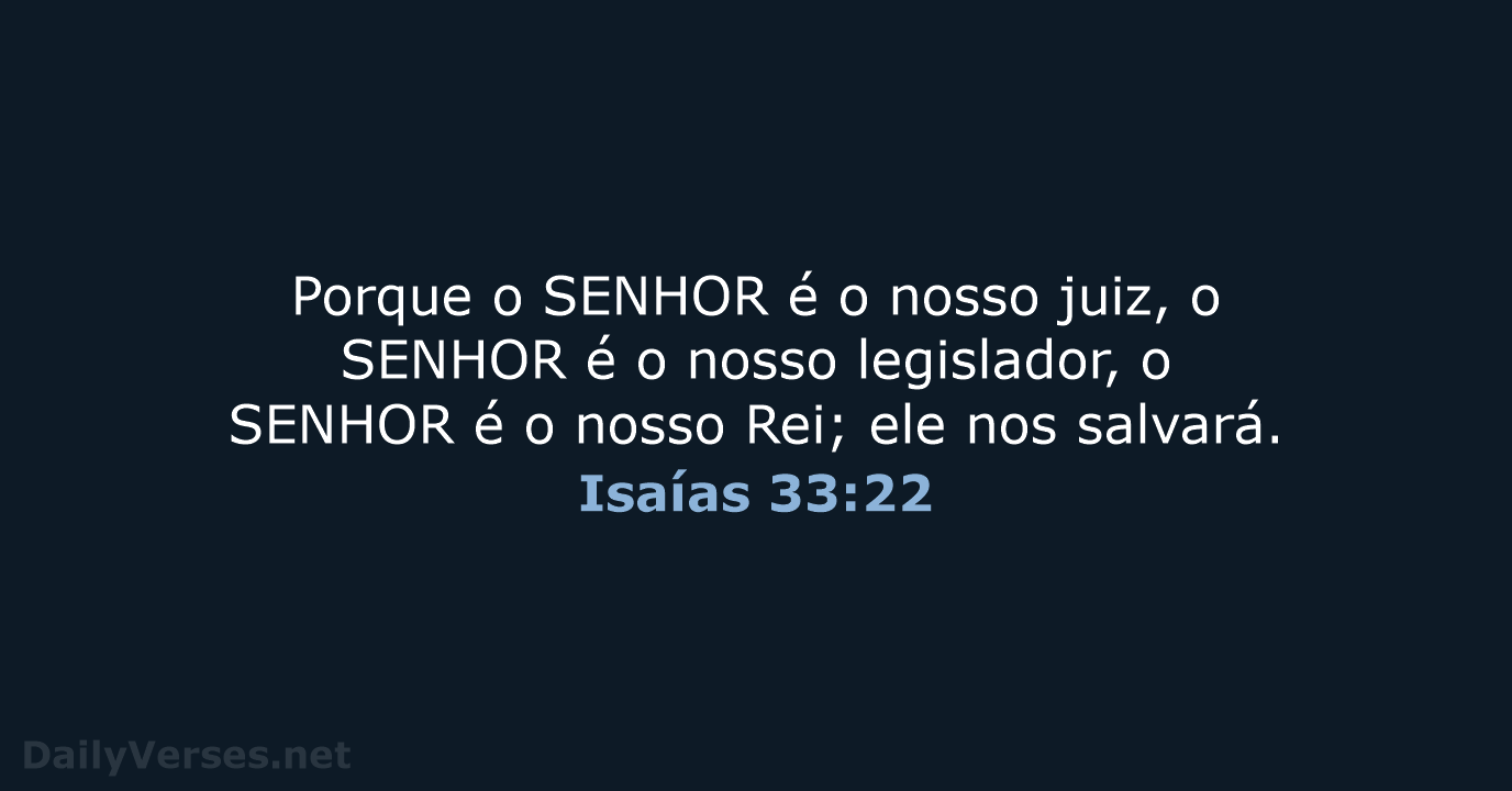 Isaías 33:22 - ARA