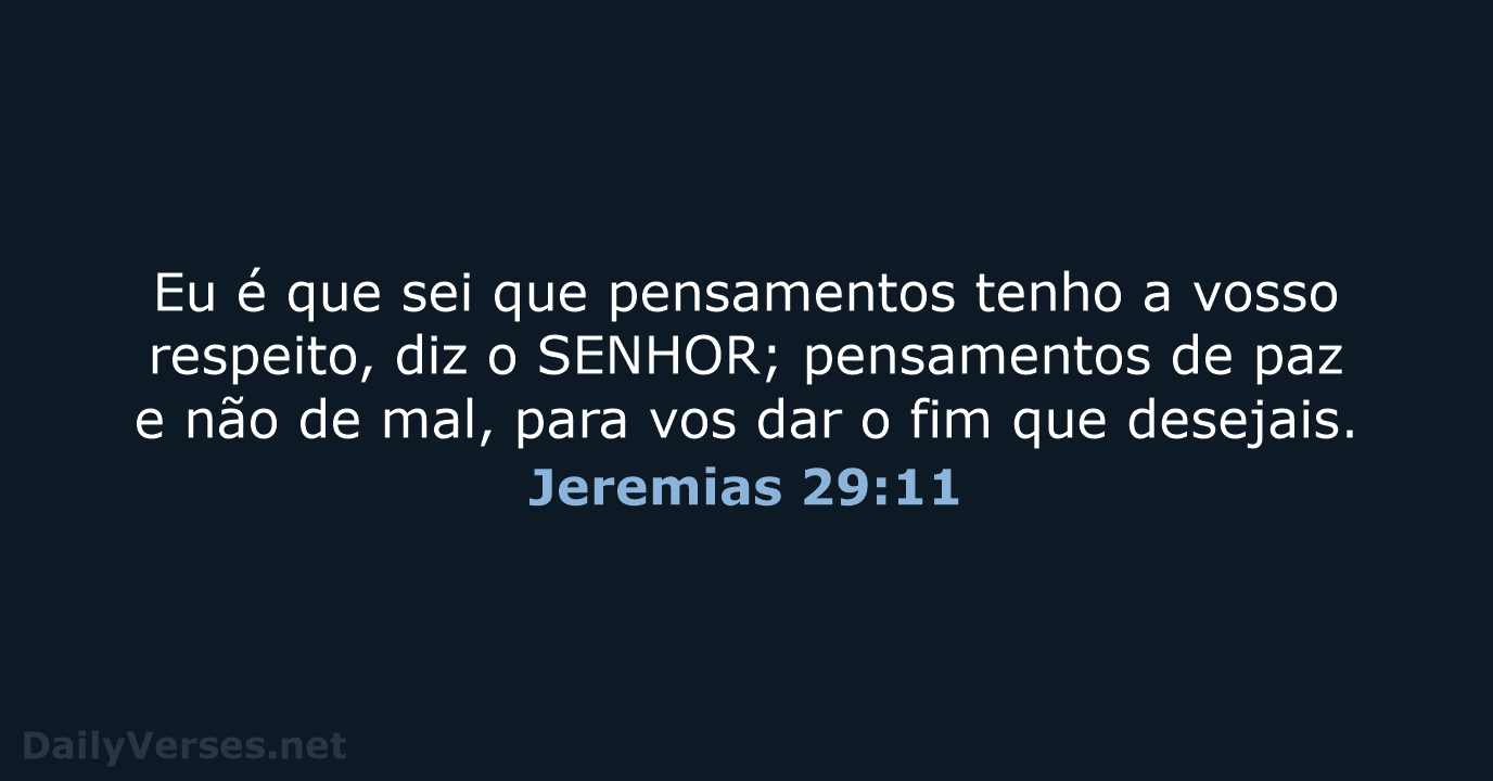 Jeremias 29:11 - ARA