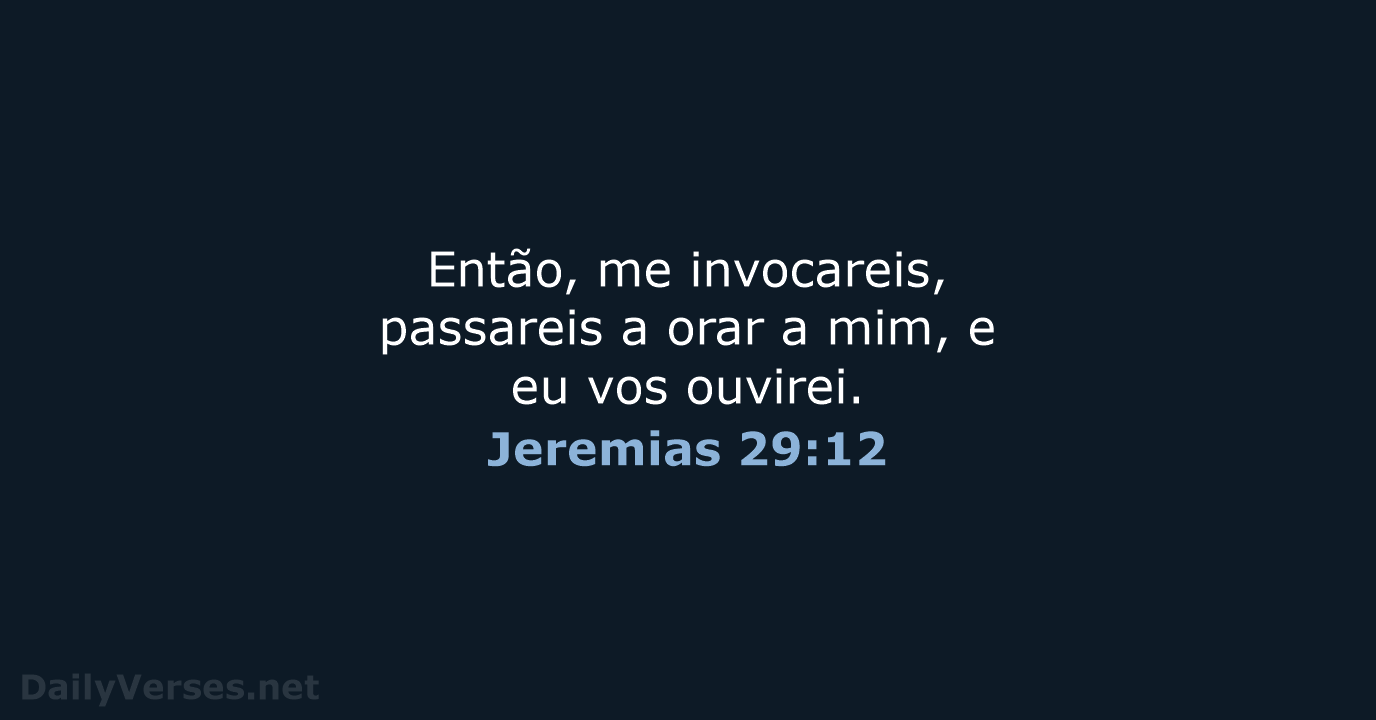 Jeremias 29:12 - ARA