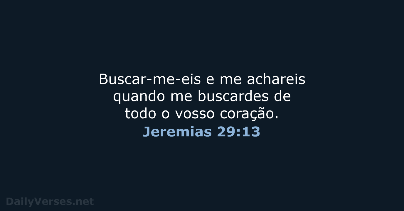 Jeremias 29:13 - ARA