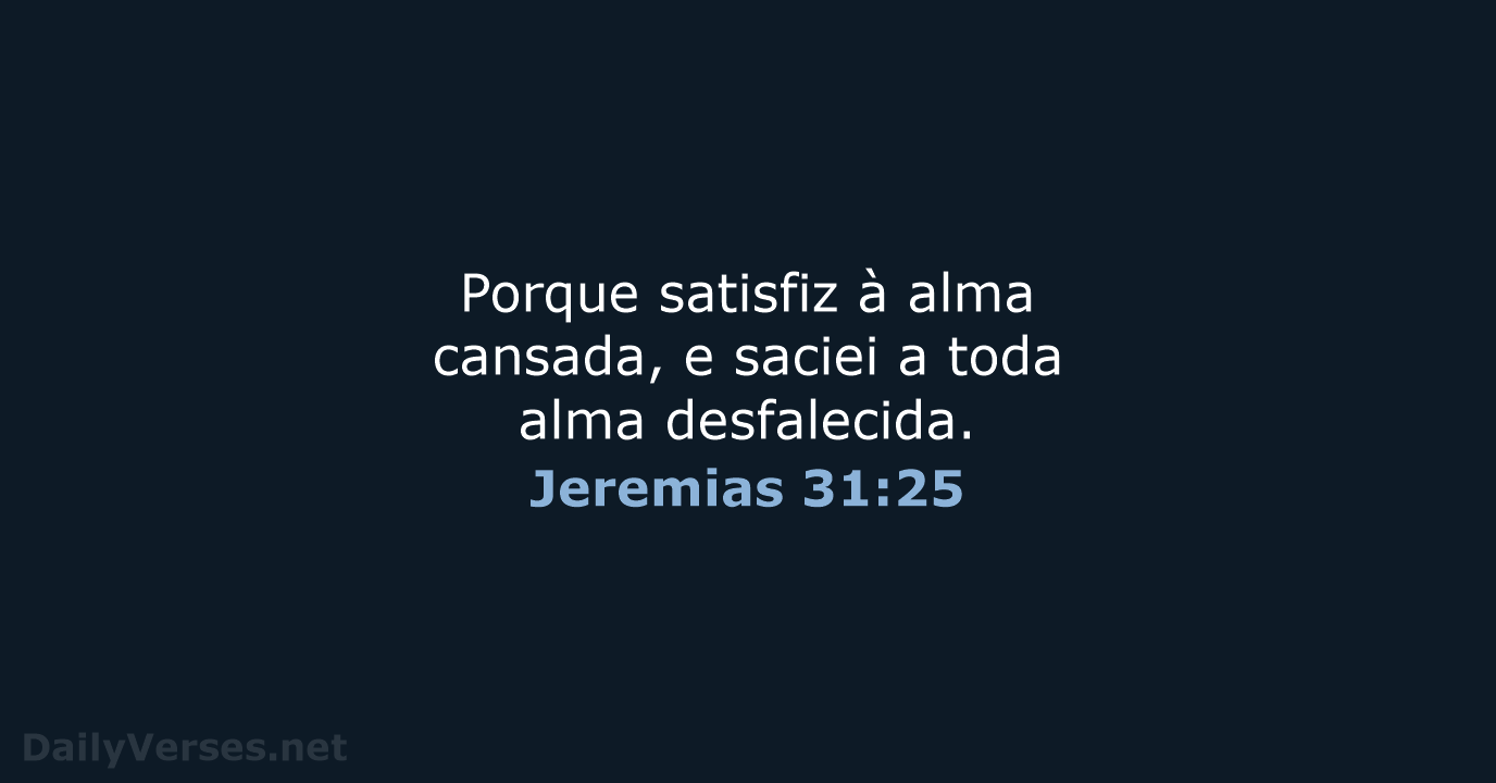 Jeremias 31:25 - ARA