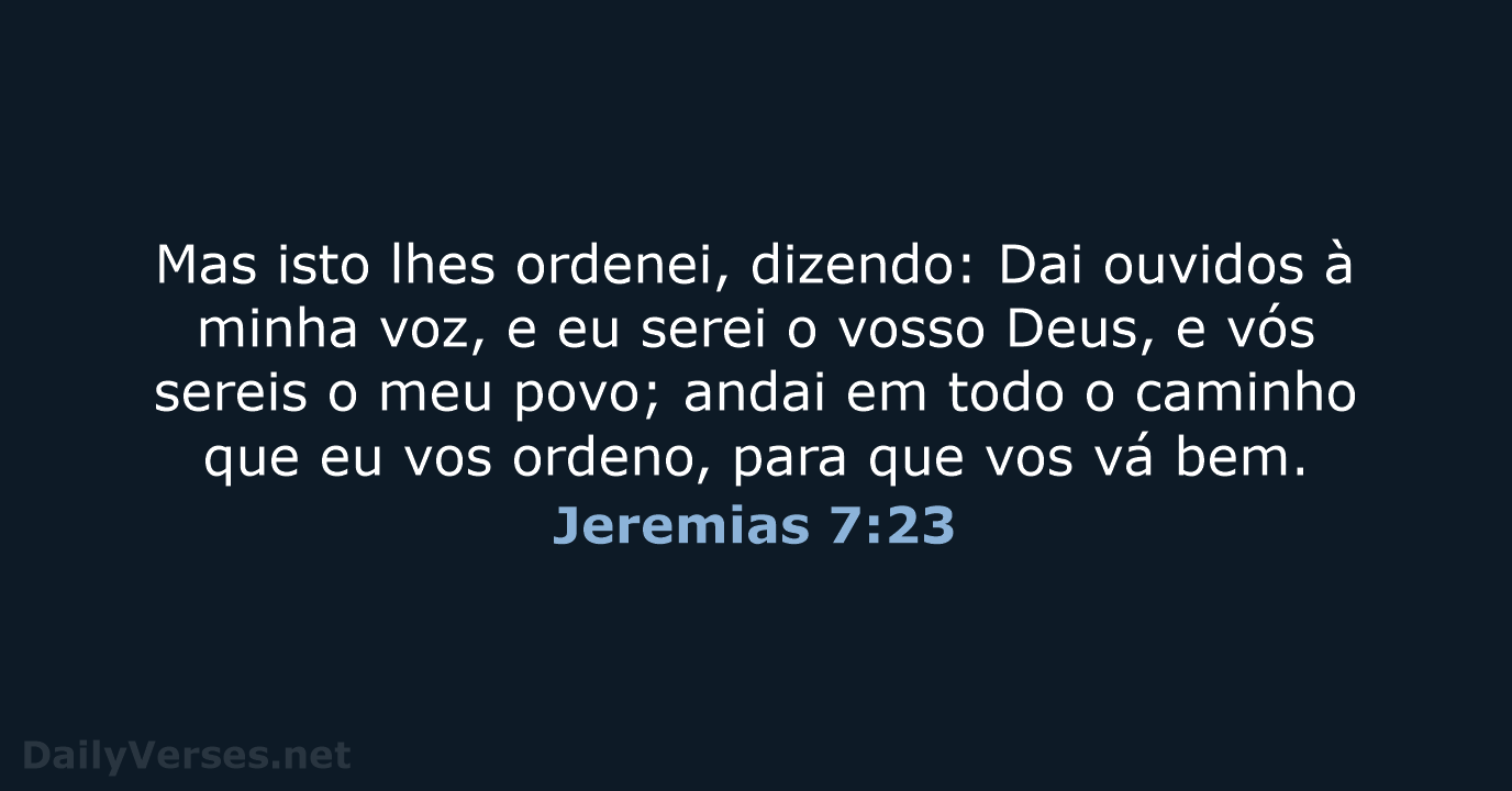 Jeremias 7:23 - ARA