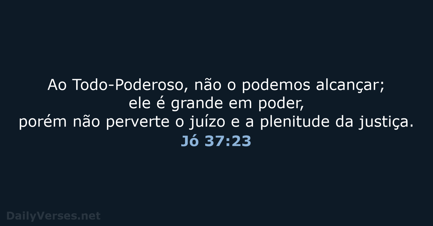 Jó 37:23 - ARA